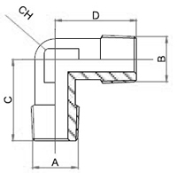 Male Elbow EquAal Threaded Fittings, Brass Pipe Fittings, Brass Hose Fittings, Brass Air Connector, Brass BSP Fittings